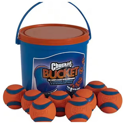 Bucket with Ultra Balls Medium 8 pack