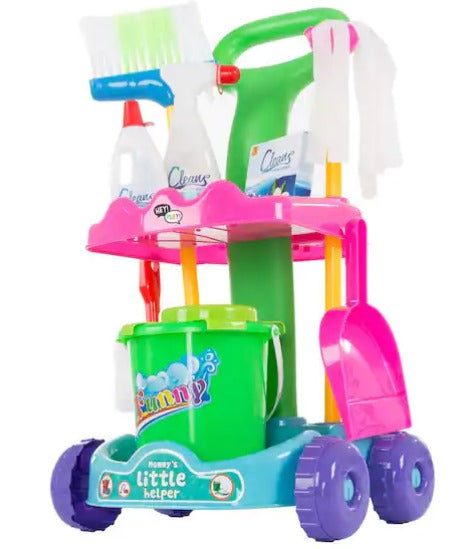 Cleaning Set and Caddy on Wheels