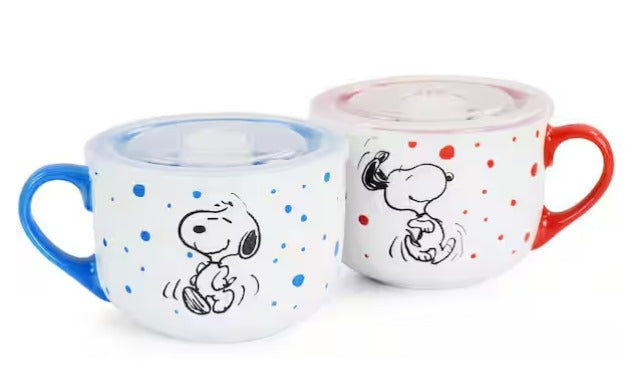 Assorted Colors Stoneware Soup Bowl Cup and Lid