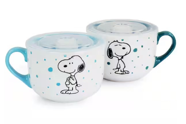 Assorted Colors Stoneware Soup Bowl Cup and Lid