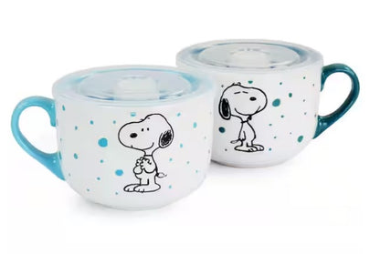 Assorted Colors Stoneware Soup Bowl Cup and Lid