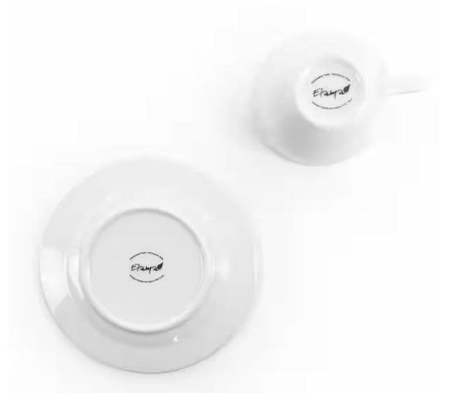 White Porcelain Mug (Set of 6)