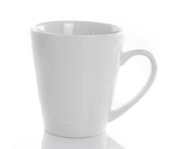 12 oz. White Porcelain Mug (Set of 8)