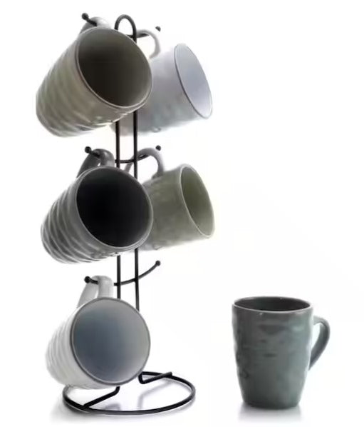 12 oz. Assorted Color Mugs (Set of 6)