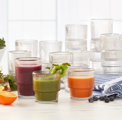 16-Pc. Glass Drinkware Set