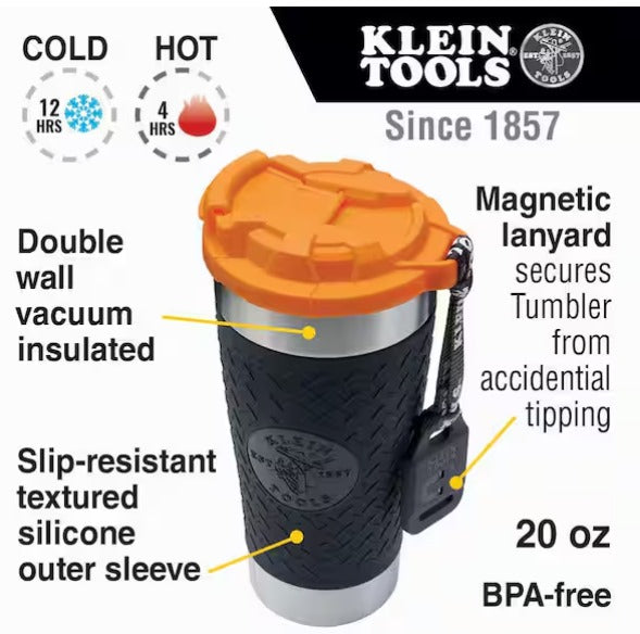 Black Stainless Steel Tradesman Tumbler
