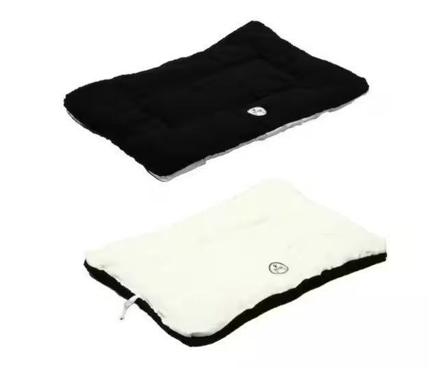 Medium Black and White Reversible Pet Bed