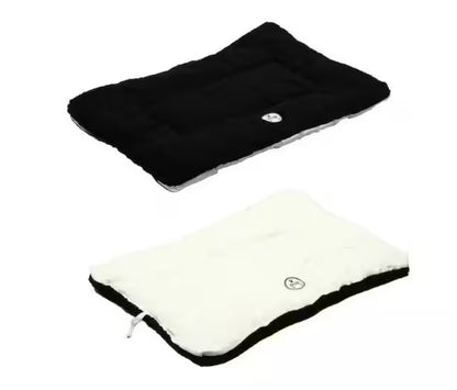 Medium Black and White Reversible Pet Bed