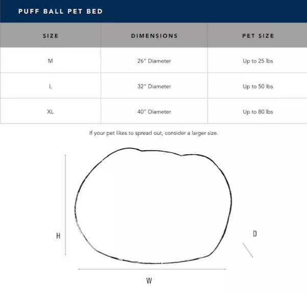 Medium Sherpa Puff Ball