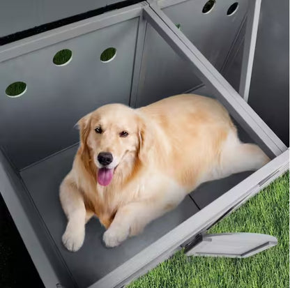 2-in-1 Outdoor Wood Dog House