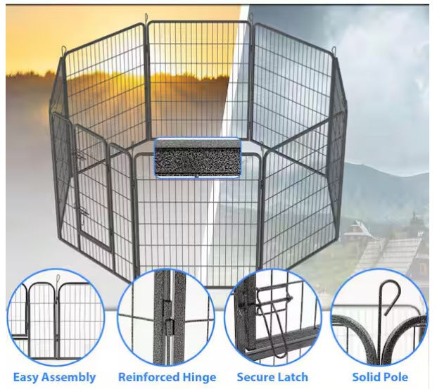 Heavy-Duty Portable Foldable Dog Kennel
