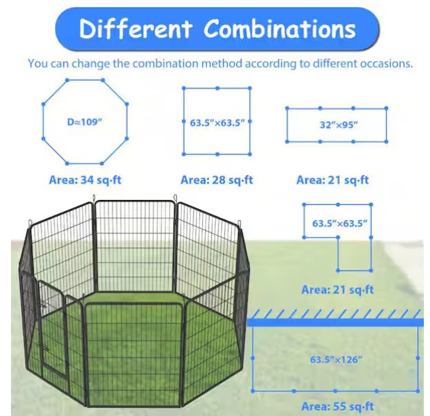 Heavy-Duty Portable Foldable Dog Kennel