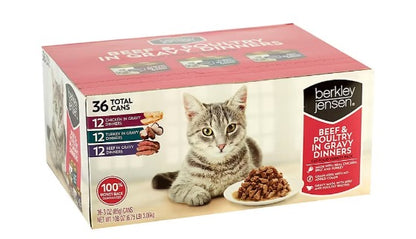 Beef and Poultry in Gravy Dinners, 36 ct