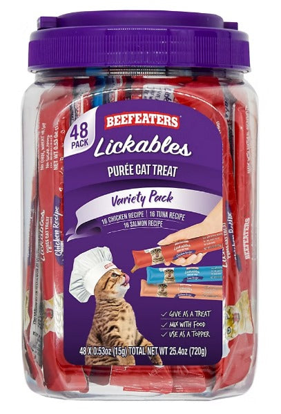 Lickables Cat Treat Variety Pack, 48 ct.