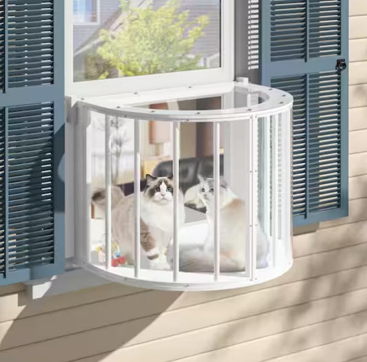 Stylish Arched Cat Window Catio