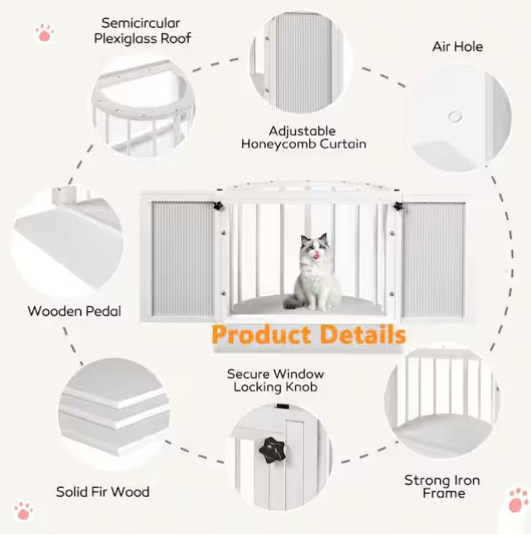 Stylish Arched Cat Window Catio