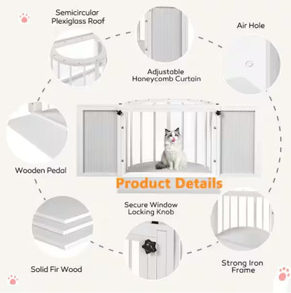 Stylish Arched Cat Window Catio