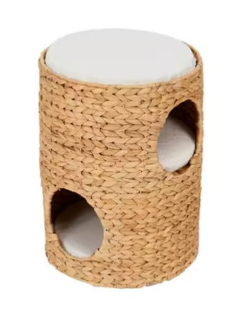 3-Tier Woven Water Hyacinth Cat Tower