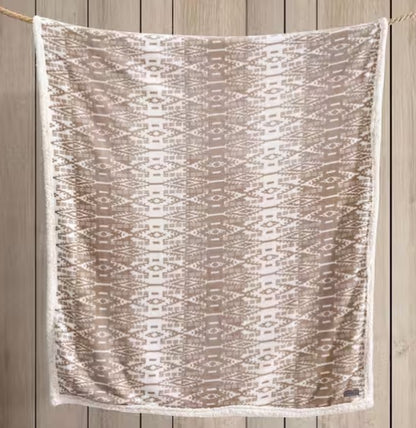 Ultra Plush Plaid Sherpa Reverse Throw Blanket