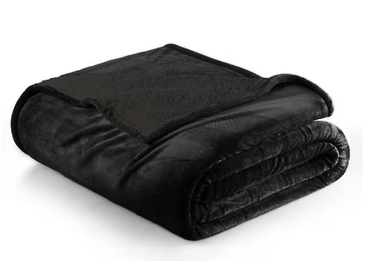 Velvet Plush Reversible Sherpa Blanket