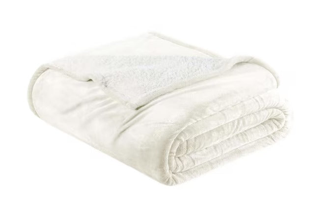 Velvet Plush Reversible Sherpa Blanket