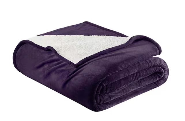 Velvet Plush Reversible Sherpa Blanket