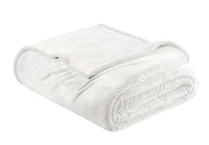 Velvet Plush Reversible Sherpa Blanket