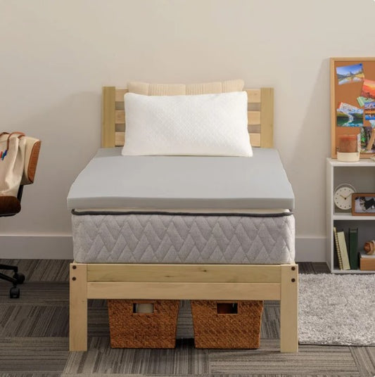 Memory Foam Dorm Sleep Bundle 3-piece Set, Twin XL