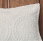 3-Piece Ivory Medallion Faux Fur Duvet Cover Set