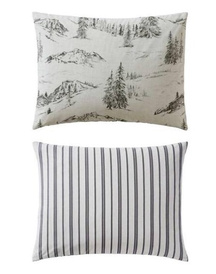 Light Grey/Beige Cotton Duvet Cover Set