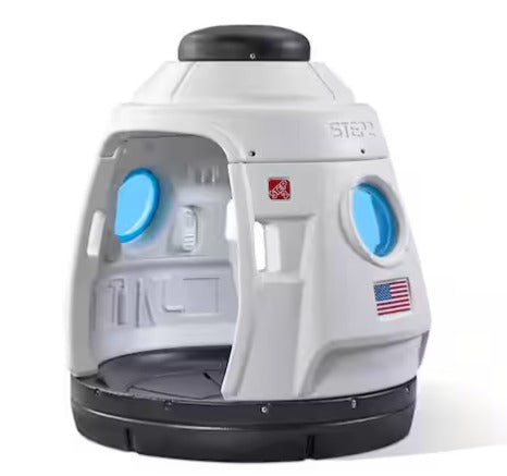 Space Capsule Swing with 2-in-1 Playhouse and Swing Design