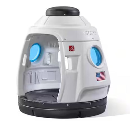Space Capsule Swing with 2-in-1 Playhouse and Swing Design