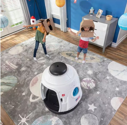 Space Capsule Swing with 2-in-1 Playhouse and Swing Design