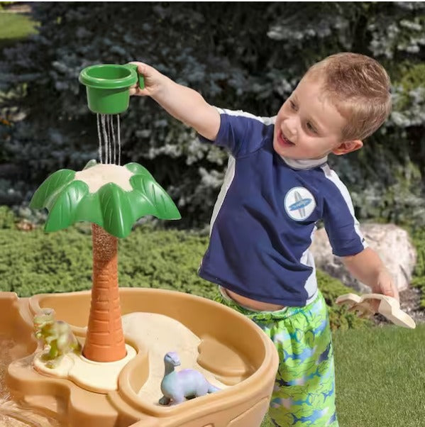 Dino Dig Sand and Water Table with Dinosaur-Themed Accessories