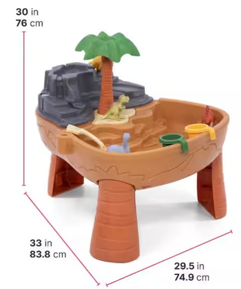 Dino Dig Sand and Water Table with Dinosaur-Themed Accessories