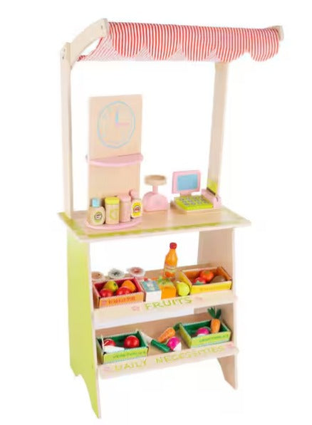 Fresh Market Grocery Store Stand with Accessories