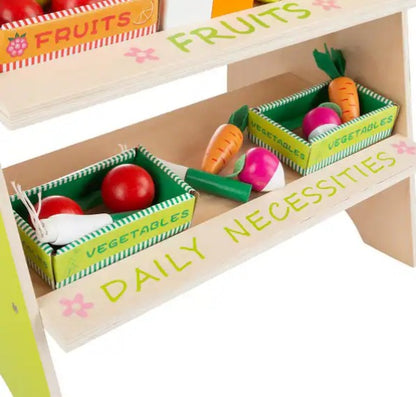 Fresh Market Grocery Store Stand with Accessories