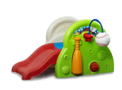 Indoor/Outdoor Baby Climber with Plastic Slide