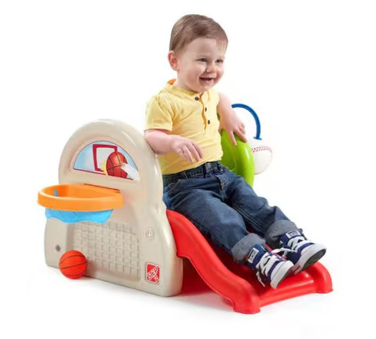 Indoor/Outdoor Baby Climber with Plastic Slide