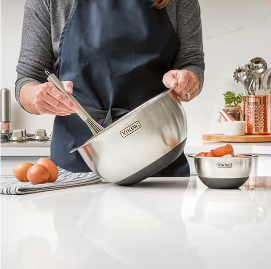 Stainless Steel 10-Piece Mixing Bowl Set