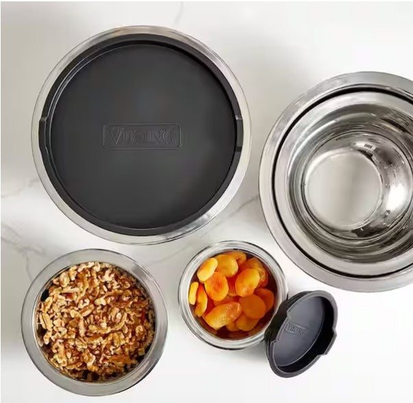 Stainless Steel 10-Piece Mixing Bowl Set