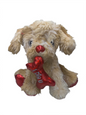 Plush Puppy Soft Toy with Bone