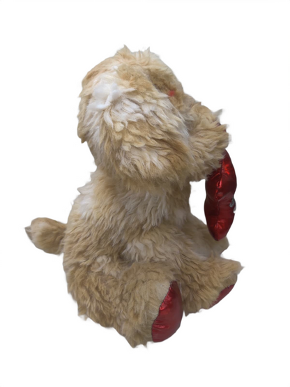 Plush Puppy Soft Toy with Bone