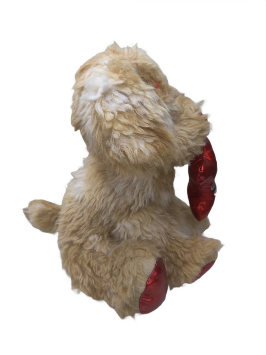 Plush Puppy Soft Toy with Bone