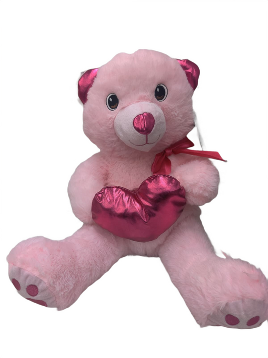Teddy Bear Plush Soft Toy with Heart Cushion