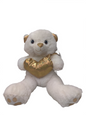 Teddy Bear Plush Soft Toy with Heart Cushion