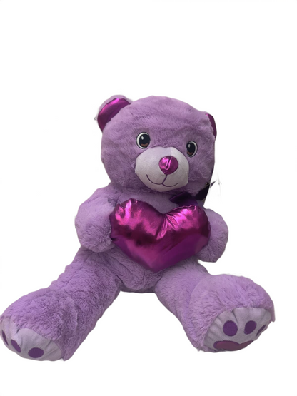 Teddy Bear Plush Soft Toy with Heart Cushion