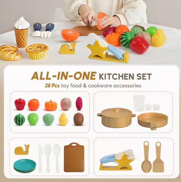 Kids Wooden Kitchen Playsets
