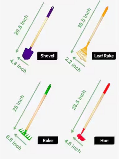 Big Kids Garden Tool Set (4-Piece)