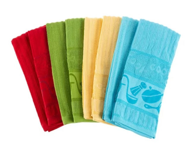 Weave Cotton Kitchen Towel Set (8-Pieces)